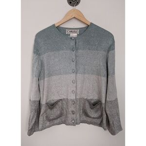 Vintage Carlisle Ombre Silk Metallic Cardigan